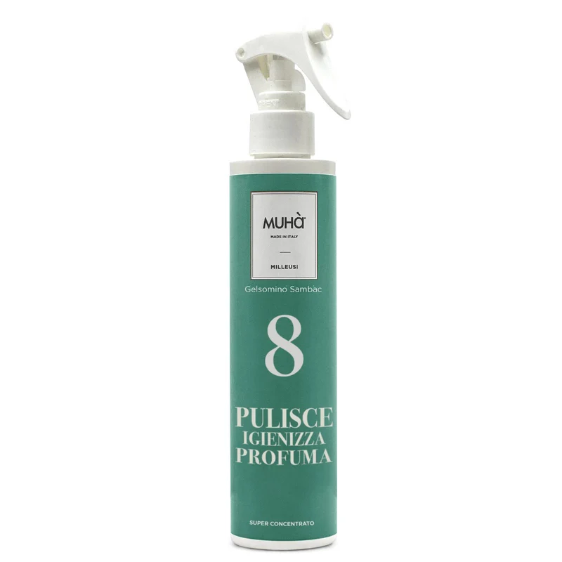 MUHA' Flacone Spray Detergente Milleusi 200ml Gelsomino Sambac
