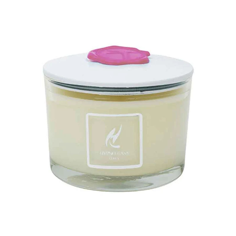 HYPNO CASA Candela Profumata Fiori di Magnolia in Vasetto 140gr Made in Italy