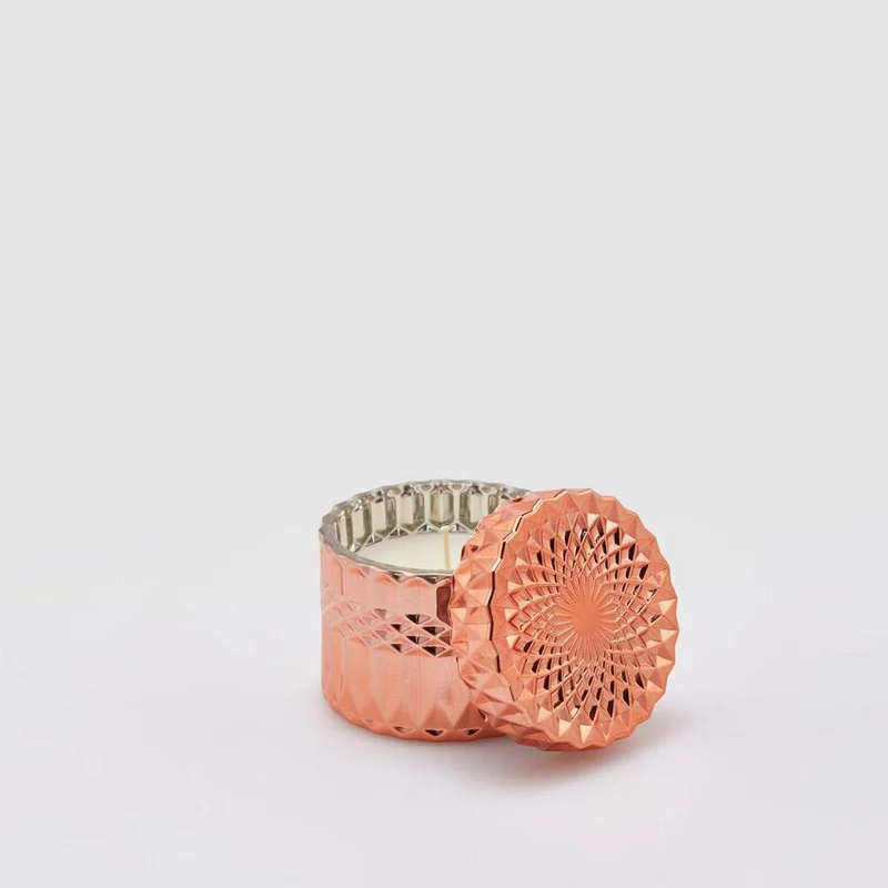 EDG Enzo De Gasperi Candela Profumata Crystal 8,5cm Rosa Champagne