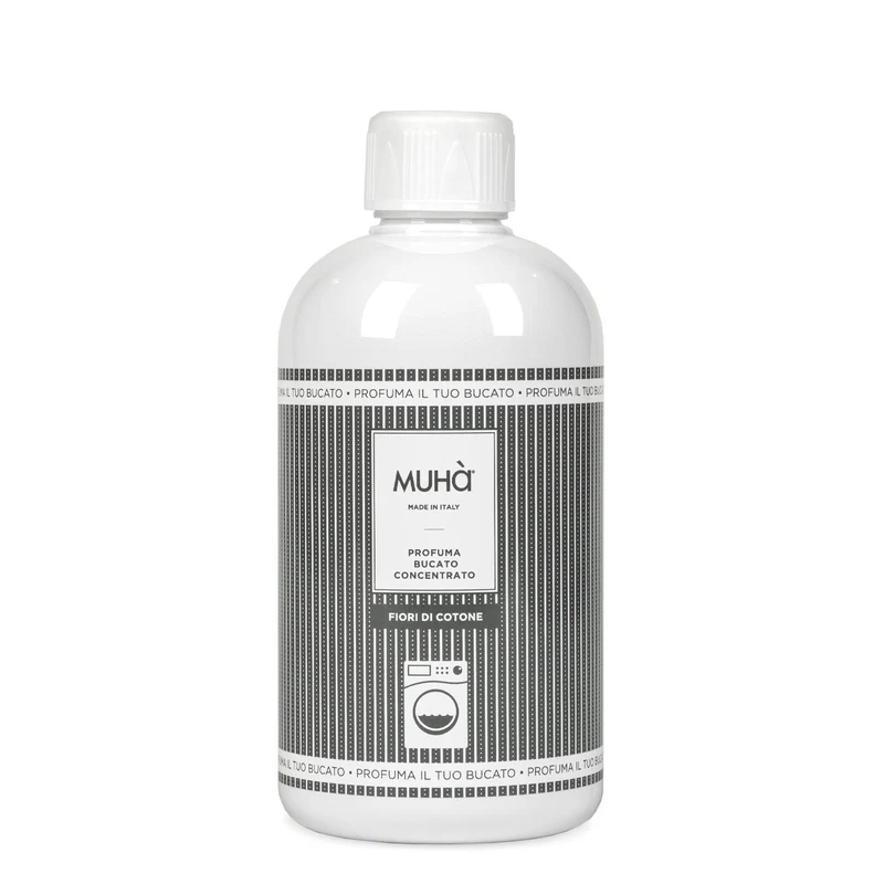 MUHA' Profumo Bucato Lavatrice 400ml Fiori di Cotone