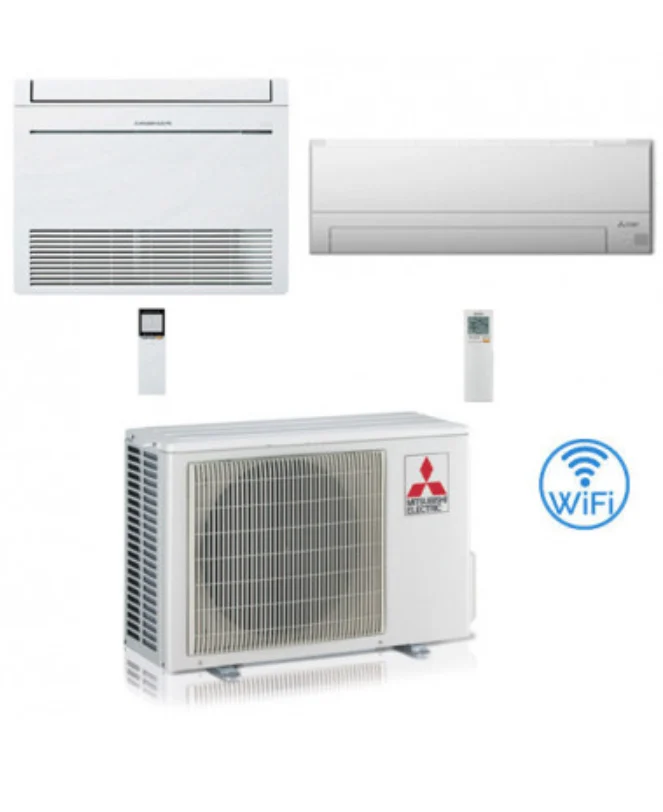 Condizionatore Climatizzatore Mitsubishi Electric Dual Split Inverter R-32 MSZ-BT25VG Wifi Integrato + console MFZ-KT35VG Wifi Optional con MXZ-2F53VF4