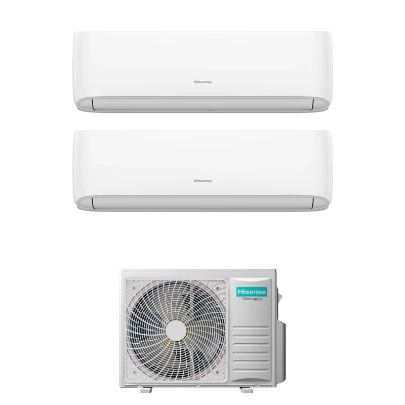 Condizionatore Climatizzatore Hisense Dual Split Inverter R-32 Hi-Comfort 12000+18000 Btu con 3AMW72U4RJC WiFi Integrato 12+18