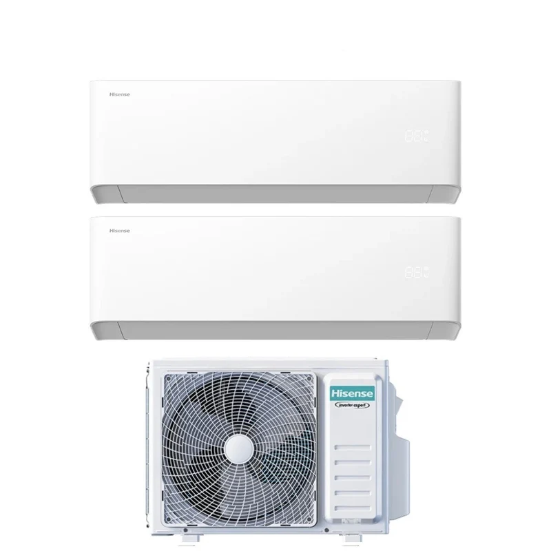 Condizionatore Climatizzatore Hisense Dual Split Inverter R-32 UNI HB 9000+9000 BTU 2AMW35U4RGC WiFi Integrato 9+9