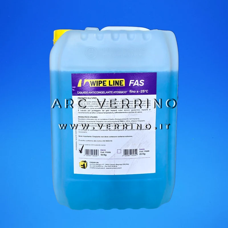 Antigelo liquido Ferrari FAS10 170305 per impianti con pannelli solari | Tanica 10 Kg
