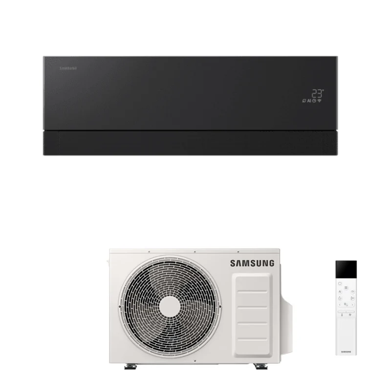 Condizionatore Climatizzatore Samsung Monosplit Inverter Windfree Première R-32 12000 BTU Soapstone Charcoal F-AR12PRB - Wi-Fi Integrato