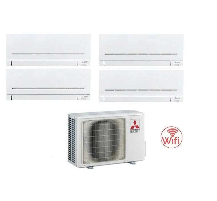 Condizionatore Climatizzatore Mitsubishi Electric MSZ-APVGK Quadri Split Inverter R32 Wi-Fi 9000+9000+9000+12000 Con MXZ-4F72VF4