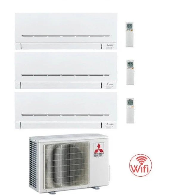 Condizionatore Climatizzatore Mitsubishi Electric MSZ-APVGK Trial Split Inverter R32 Wi-Fi 7000+9000+12000 Con MXZ-3F68VF4