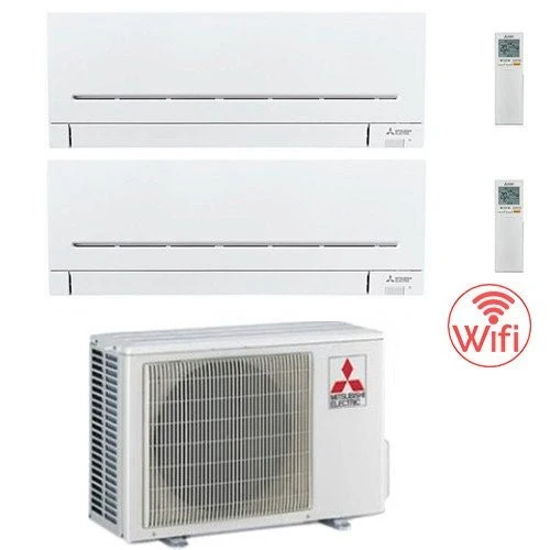 Condizionatore Climatizzatore Mitsubishi Electric MSZ-APVGK Dual Split Inverter R32 Wi-Fi 9000+12000 Con MXZ-2F53VF4