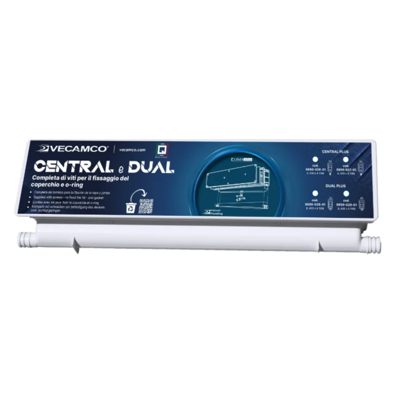 VECAMCO Cassetta Predisposizione Split Modello Dual Plus - Doppia Uscita - Cod. 9899-029-01