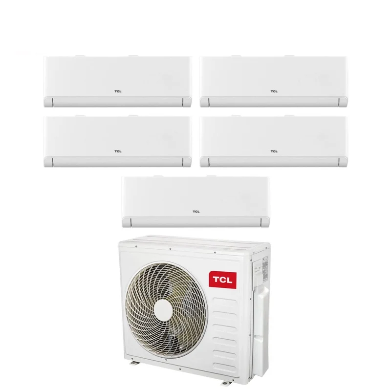 Condizionatore Climatizzatore Penta Split Inverter TCL Modello BreezeIN P5 9000+9000+9000+9000+9000 BTU Con MT4250 R-32 Wi-Fi Integrato 9+9+9+9+9