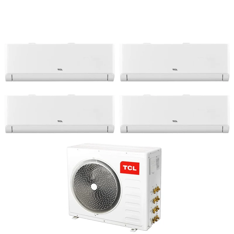 Condizionatore Climatizzatore Quadri Split Inverter TCL Modello BreezeIN P5 9000+9000+9000+18000 BTU Con MT3240 R-32 Wi-Fi Integrato 9+9+9+18