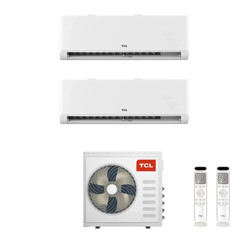 Condizionatore Climatizzatore Dual Split Inverter TCL Modello BreezeIN P5 9000+12000 BTU Con MT1420 R-32 Wi-Fi Integrato 9+12