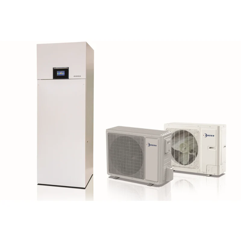 Pompa di Calore Aria/Acqua a Due Sezioni Con Accumulo Inverter Rhoss Electa-EcoS-T 4 kW MHAITI 104 + IUT 06 R-32 A++/A+