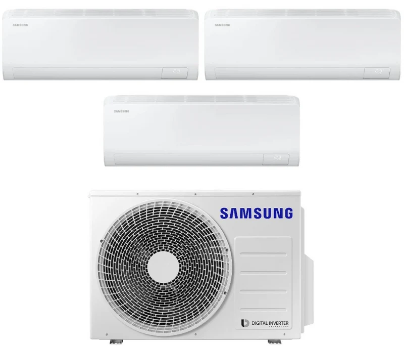 Condizionatore Climatizzatore Samsung Trial Split inverter Cebu S2 Wi-Fi R-32 7000+7000+12000 BTU Con AJ052TXJ3KG/EU