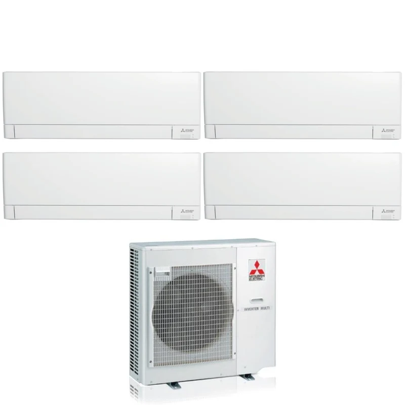 Condizionatore Climatizzatore Mitsubishi Electric Quadri R-32 MSZ-AY 9000+9000+9000+9000 Btu Con MXZ-4F72VF4 Wi-Fi Integrato 9+9+9+9
