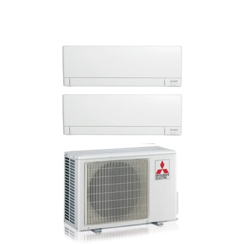 Condizionatore Climatizzatore Mitsubishi Electric Dual Split R-32 MSZ-AY 9000+9000 Btu Con MXZ-2F42VF4 Wi-Fi Integrato 9+9