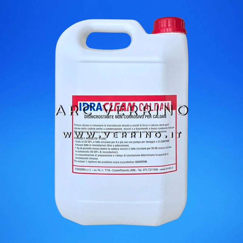Disincrostante liquido Foridra IDRACLEAN CALDAIA non corrosivo per caldaie | Tanica 5 Kg