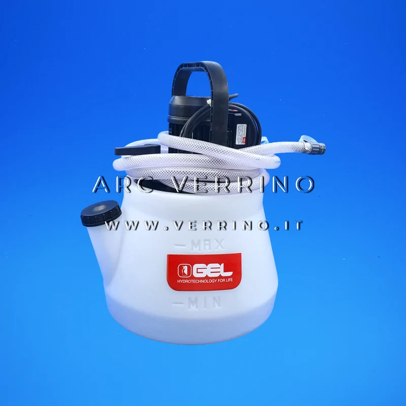 Pompa per il lavaggio degli scambiatori - disincrostante e anticalcare con invertitore di flusso - serbatoio da 15 Litri | Gel BOY C15 SUPER