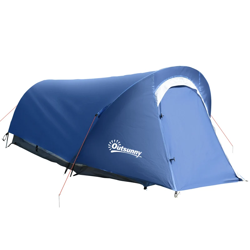 Easycomfort Tenda da Campeggio in Poliestere e Tessuto Oxford con Gancio Interno e Finestre a Rete, 265x140x95 cm