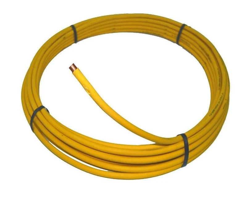 KME Tubo Rame Rivestito in Polietilene ad Alta Densità Smisol TekGas Da 25 Mt. Diametro 22x1