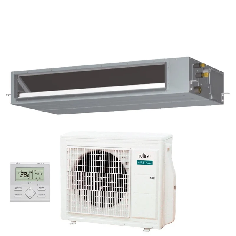 Condizionatore Climatizzatore Fujitsu Canalizzato Serie KMTAP ECO R-32 24000 BTU ARXH24KMTAP/AOEG24KATA Wi-Fi Optional