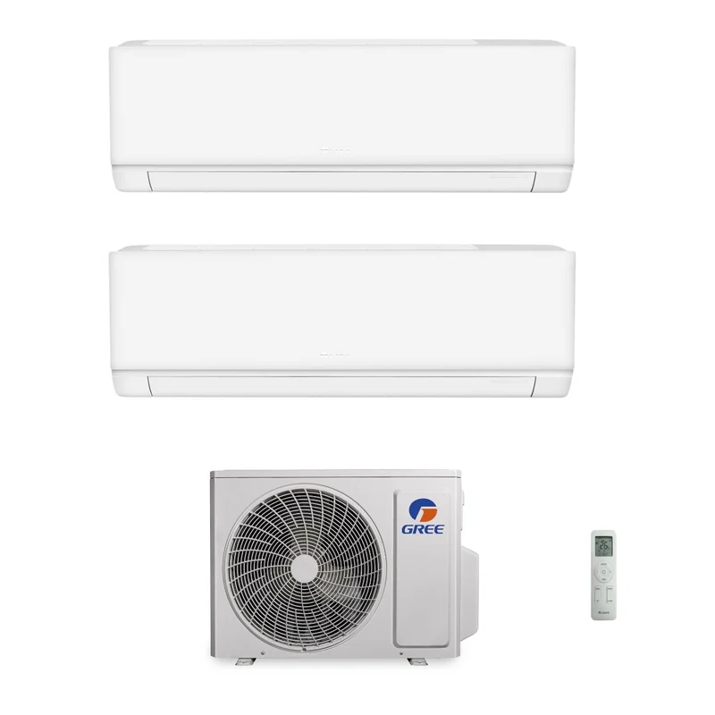 Condizionatore Climatizzatore Gree Dual Split Inverter R-32 Modello Cosmo 9000+9000 BTU Wi-Fi Integrato Con GWHD(14)NK6OO