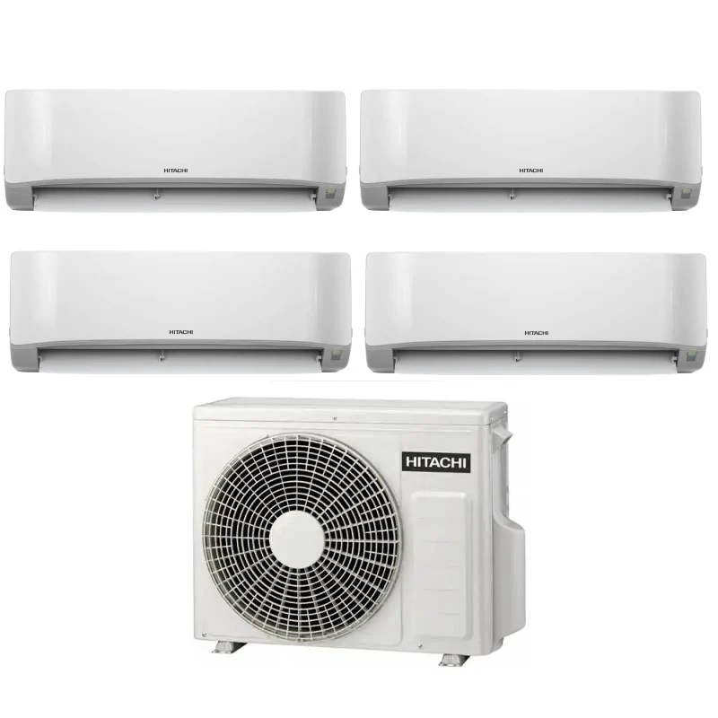 Condizionatore Climatizzatore Hitachi Quadri Split Inverter R-32 airHome 400 9000+9000+9000+18000 BTU Con RAM-G85N5HA(B)E Multi Pro G Wi-Fi Integrato 9+9+9+18