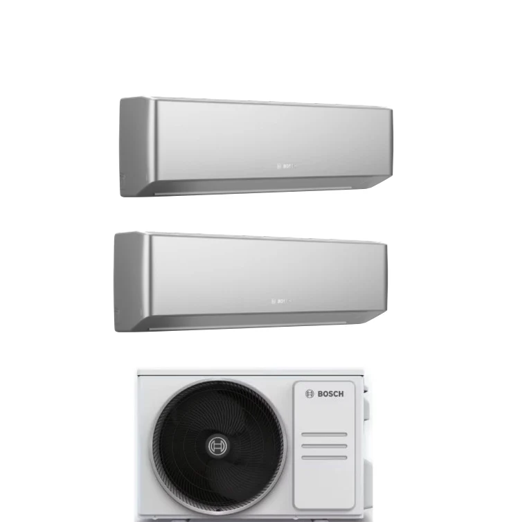 Condizionatore Climatizzatore Junkers Bosch Dual Split Inverter R-32 Serie Climate 7000i Silver 7000+12000 BTU Con 5000M 53/2 E Wi-Fi Integrato 7+12