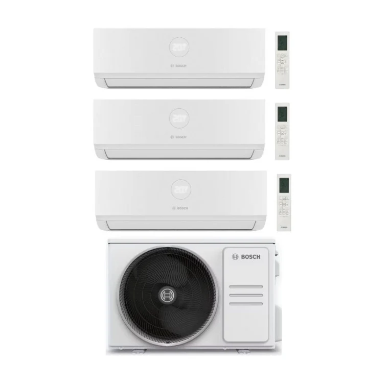 Condizionatore Climatizzatore Junkers Bosch Trial Split Inverter R-32 Serie Climate 4000i 12000+12000+12000 BTU Con 5000M 79/3 E Wi-Fi Optional