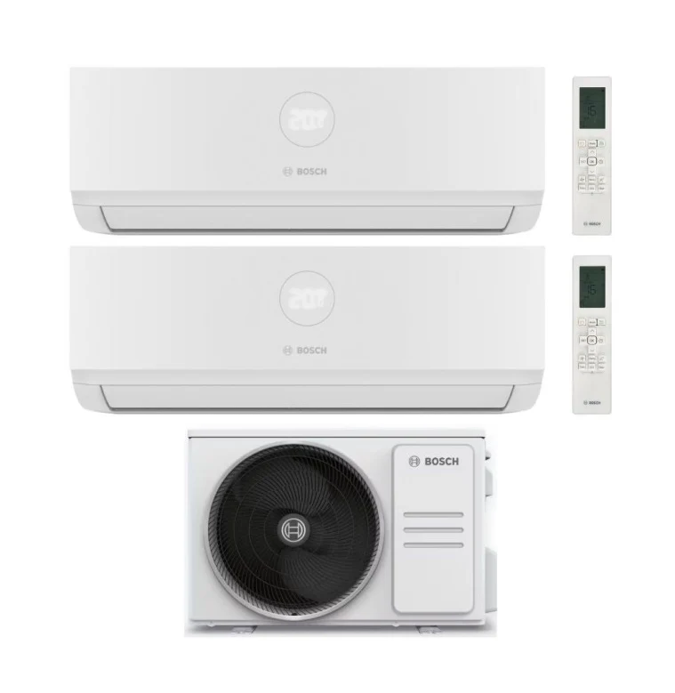 Condizionatore Climatizzatore Junkers Bosch Dual Split Inverter R-32 Serie Climate 4000i 9000+9000 BTU Con 5000M 41/2 E Wi-Fi Optional