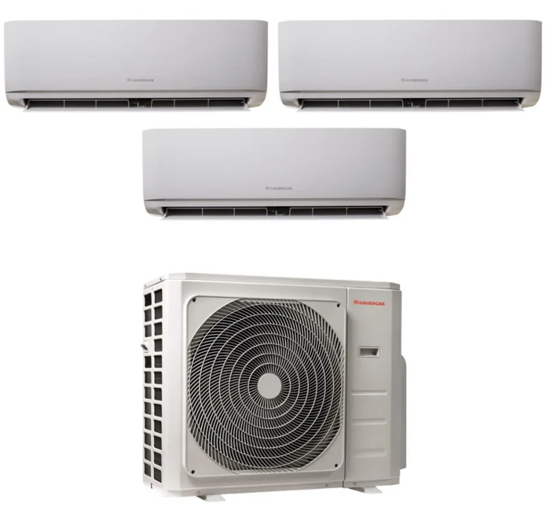 Condizionatore Climatizzatore Immergas Trial Split Inverter R-32 Serie Thor 9000+9000+12000 Con 27 TRIAL BTU Wi-Fi Optional