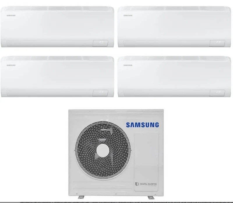 Condizionatore Climatizzatore Samsung Quadri Split inverter Cebu S2 Wi-Fi R-32 7000+7000+9000+9000 BTU Con AJ080TXJ4KG