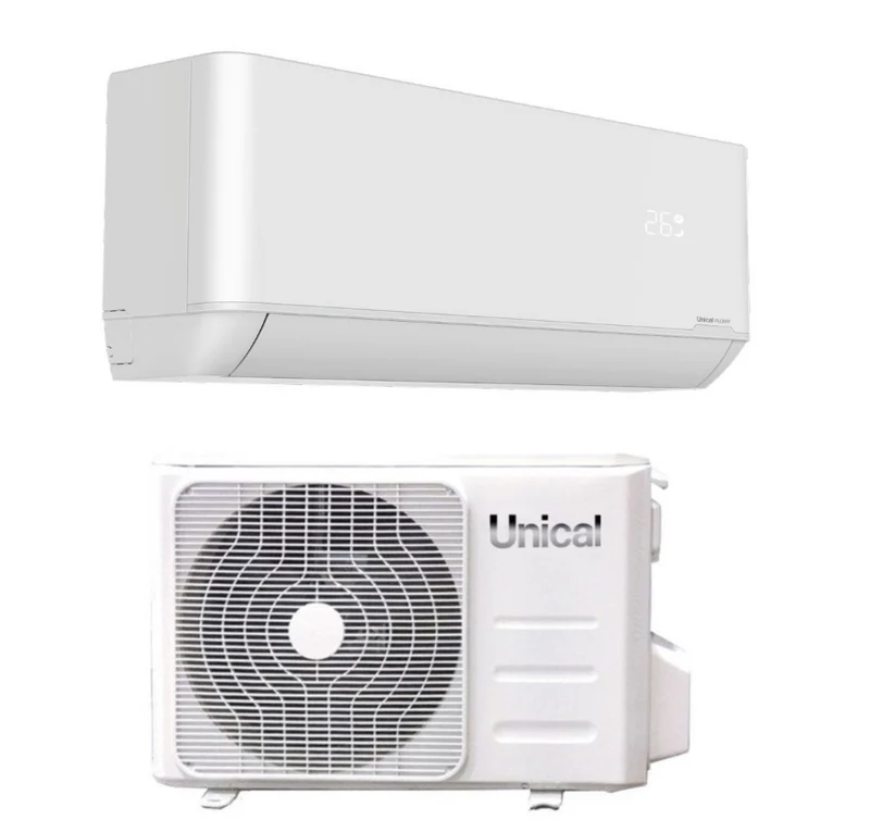 Condizionatore Climatizzatore Unical Monosplit Inverter Serie FLOWY R-32 18000 BTU FLWY 18H Wi-Fi Optional