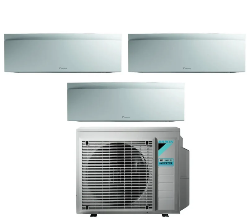 Condizionatore Climatizzatore Trial Daikin inverter Emura III White Wi-Fi R-32 Bluevolution 7000+7000+7000 BTU 3MXM40A