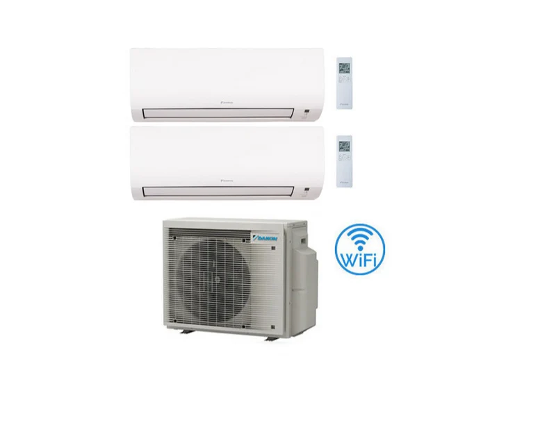 Condizionatore Climatizzatore Dual Split Inverter R-32 Daikin Comfora 7000+7000 con 2MXM40A con Wi-Fi integrato