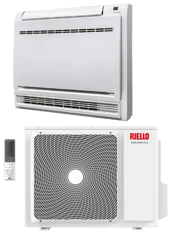 Condizionatore Climatizzatore Riello Monosplit Inverter R-32 a Console a Pavimento 9000 Btu AMC 25 PLUS - Cod. 20216023