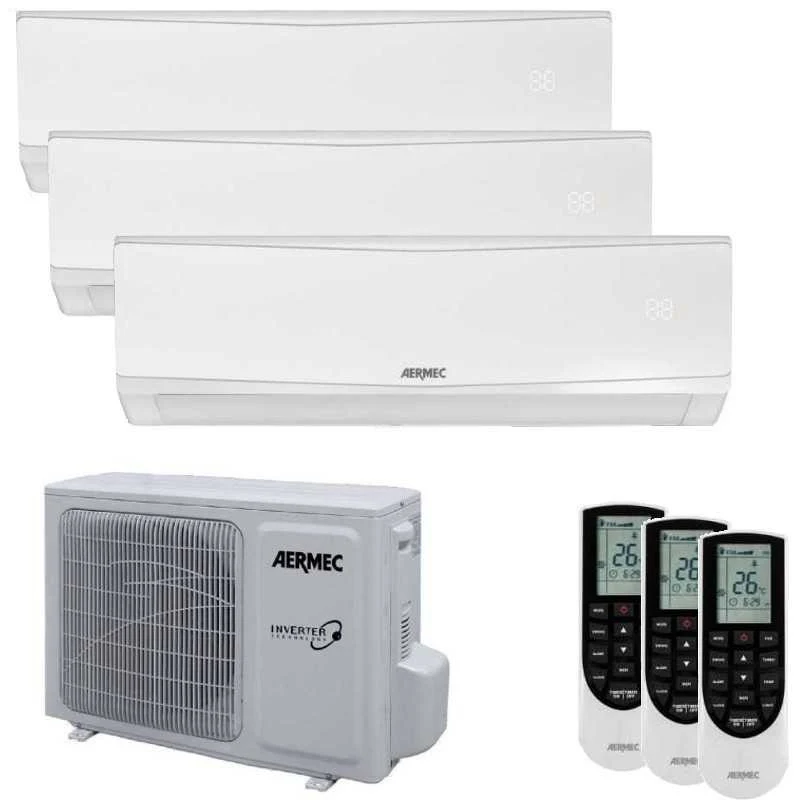 Condizionatore Climatizzatore Aermec Trial Split Inverter Modello SPG 9000+9000+12000 R-32 Con MPG630 Wi-Fi Optional