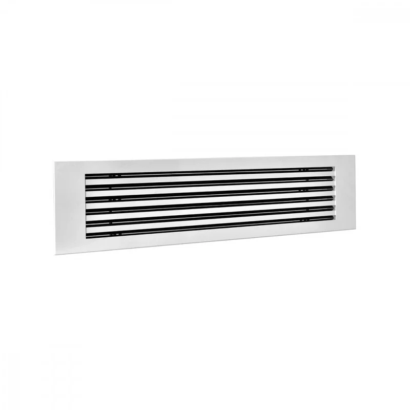 Diffusori Lineari a 5 Feritoie Brofer DLFP20 Bianco Ral 9010 Con Deflettori a Lama su Pannello Varie Misure