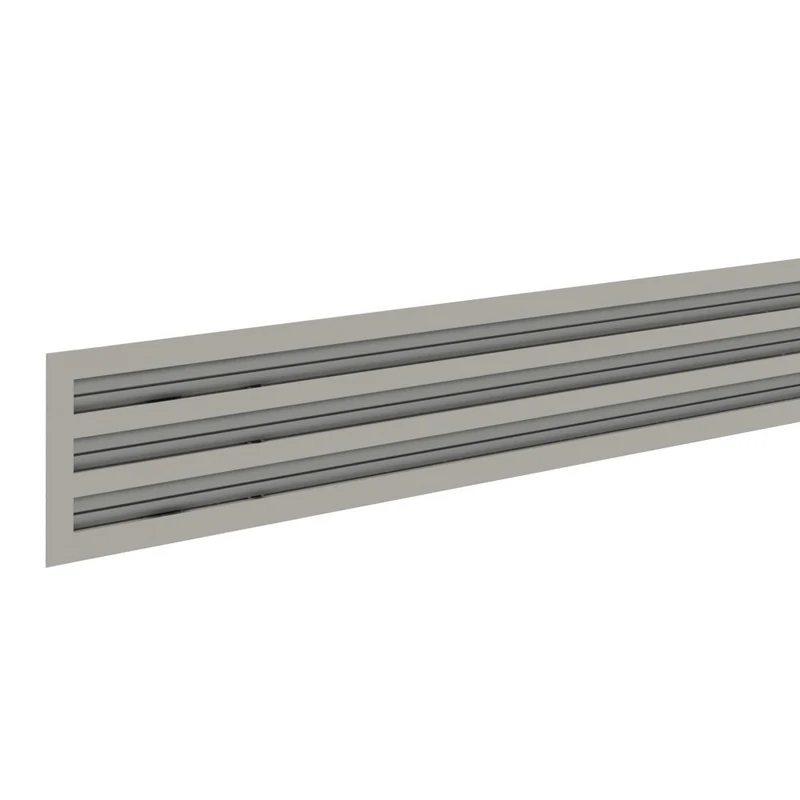 Diffusori Lineari a 1 Feritoia Brofer In Alluminio Anodizzato DLDT20EQ Con Deflettore Orientabile Ed Equalizzatore Varie Misure