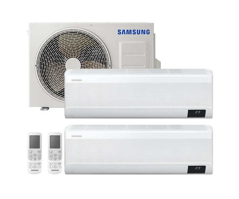Condizionatore Climatizzatore Samsung Dual Split Inverter Windfree Avant R-32 Wi-Fi 9000+18000 BTU Con AJ068TXJ3KG/EU