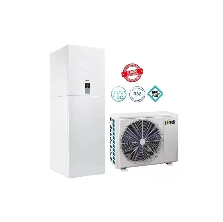 Pompa di Calore Omnia ST 3.2 R32 Ferroli 14 Reversibile Aria-Acqua Monofase Con Sistema Integrazione Elettrica