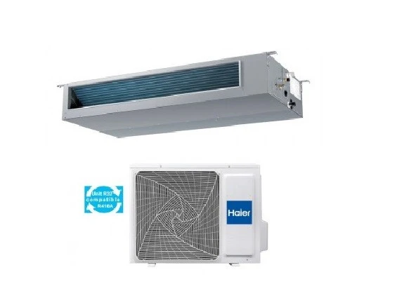 Condizionatore Climatizzatore Haier Monosplit Inverter Canalizzato Media Prevalenza R-32 18000 BTU AD50S2SM9FA(H) Wi-Fi Optional
