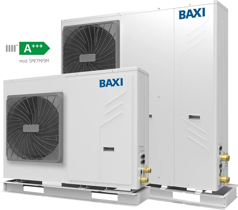 Pompa Di Calore Chiller Baxi Auriga 12M-A R-32 Monoblocco Inverter Monofase Da 12 KW Avviamento Incluso Senza Comando