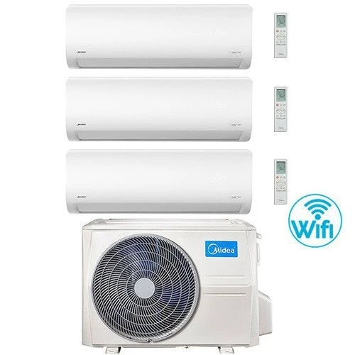 Condizionatore Climatizzatore Midea Trial Split Inverter R-32 Wi-Fi Xtreme Pro 9000+9000+12000 BTU Con M3OA-27HFN8-Q