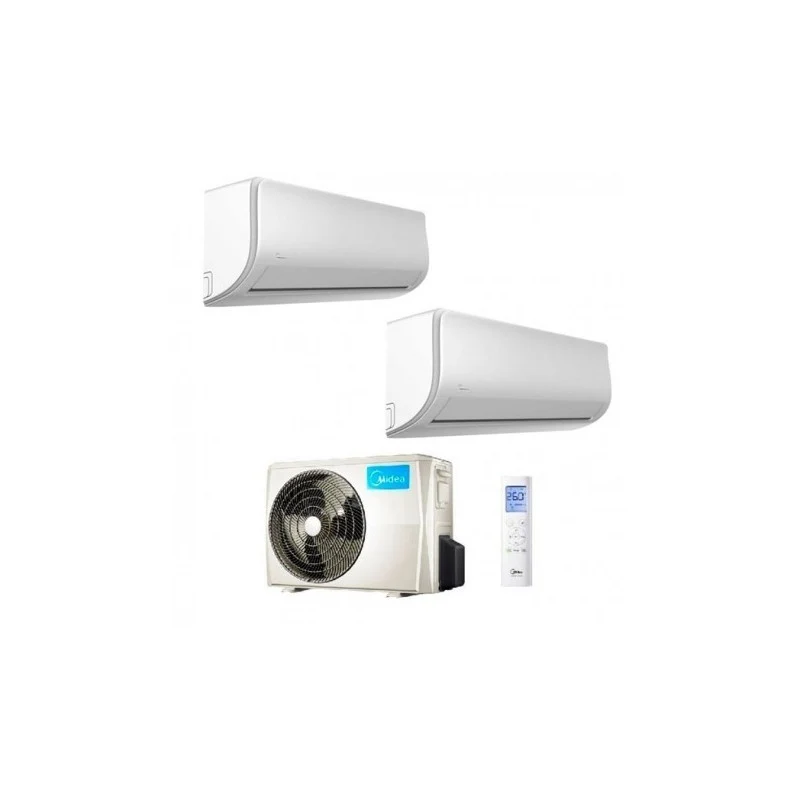 Condizionatore Climatizzatore Midea Dual Split Inverter R-32 Wi-Fi Xtreme Pro 12000+12000 BTU Con M2OE-18HFN8-Q