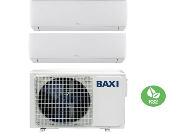 Condizionatore Climatizzatore Baxi Dual Split Inverter Astra R32 7000+12000 BTU Con LSGT40-2M Wi-Fi Optional