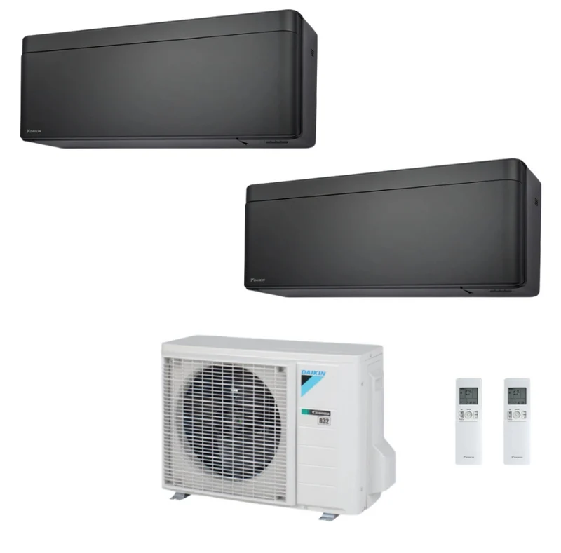 Condizionatore Climatizzatore Daikin Bluevolution Dual Split Stylish New Total Black R32 Wi-Fi 12000+18000 BTU Con 2MXM50A(9)