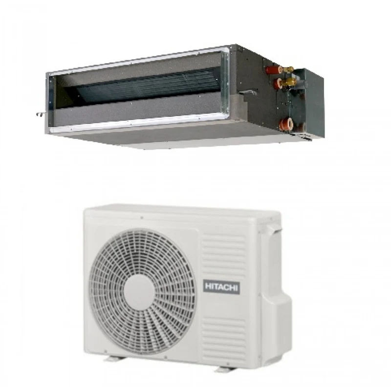 Condizionatore Climatizzatore Hitachi Monosplit Inverter Canalizzato Bassa Prevalenza R32 RAD-50RPE 18000 BTU Wi-Fi Optional