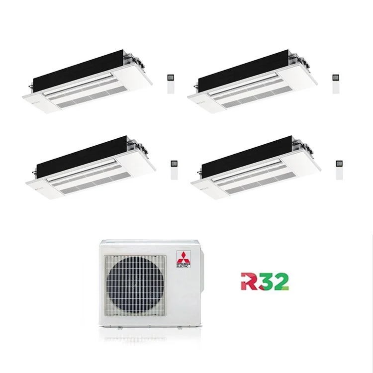 Condizionatore Climatizzatore Mitsubishi Electric Quadri Split Cassetta 1 Via MLZ-KP 9000+9000+12000+12000 Con MXZ-4F72VF4