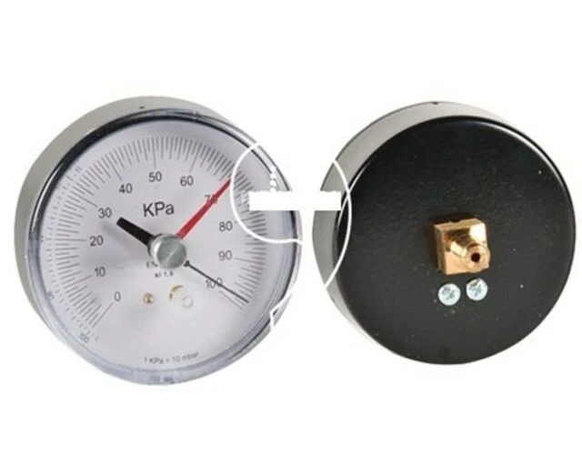 VACUOMETRO ATTACCO POSTERIORE MISURA 1/8"